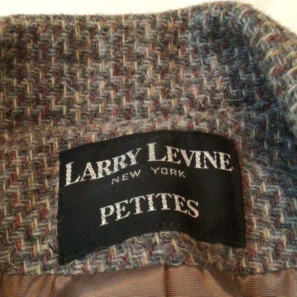 Larry Levine Petites - Tweed Fully Lined Two Piece Suit, Jacket & Skirt - Picture 7 of 10